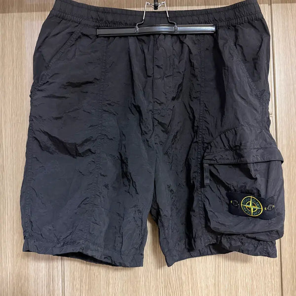 [BUNJANG] Stone Island Patch Nylon Cargo Shorts / 스톤아일랜드 와펜 패치 나일론 카고 쇼츠