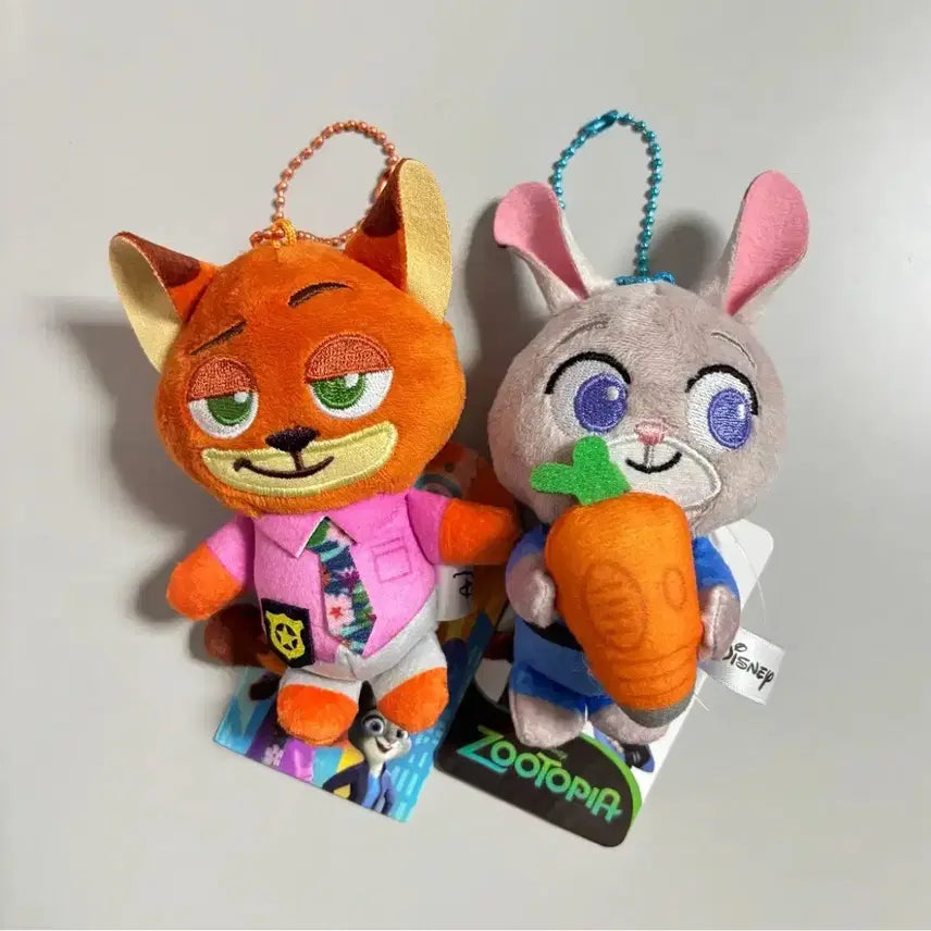 [BUNJANG] Zootopia 2 Nick Wilde Mini Keychain Plush Doll / 주토피아2 닉 미니키체인 인형 키링