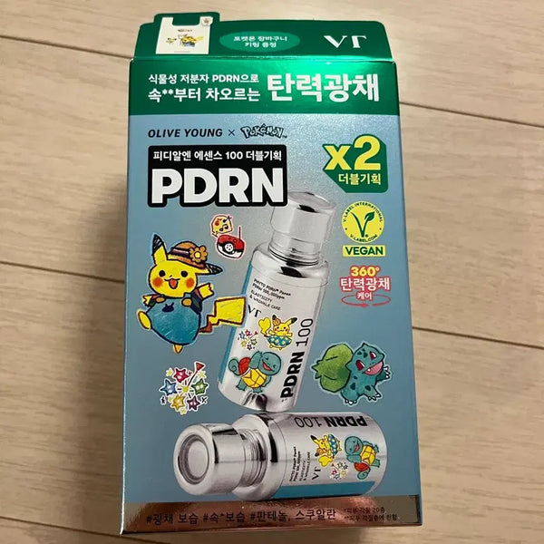 [BUNJANG] VT PDRN Essence 100 30ml + 30ml Set with Pokémon Shopping Cart Keyring / VT 피디알엔 에센스 100 30ml +30ml (+포켓몬 장바구니 키링)