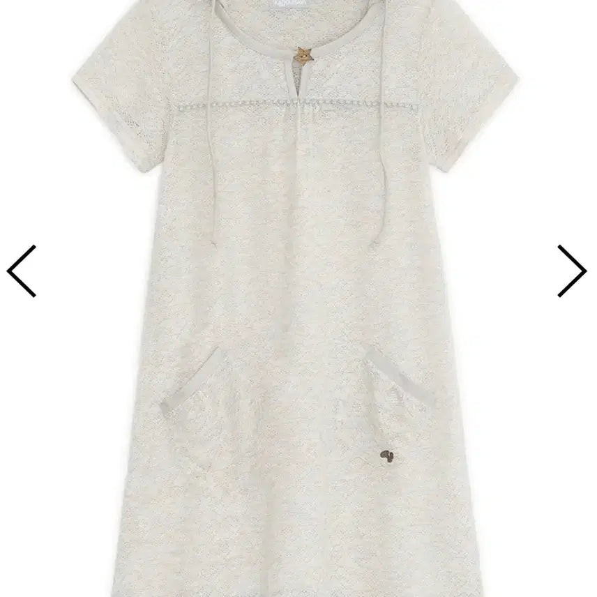 [BUNJANG] Hug Your Skin Layered Knit Dress Ivory / 허그유어스킨 후드 레이어드 니트 드레스 원피스 아이보리