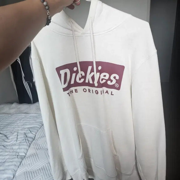 [BUNJANG] Dickies Hooded Sweatshirt Ivory / 디키즈 후드티 아이보리