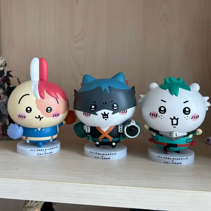 [BUNJANG] My Hero Academia x Chiikawa Collaboration Figure Set (3 Types) / 최종가격!!) 나히아 치이카와 콜라보 피규어 3종 일괄