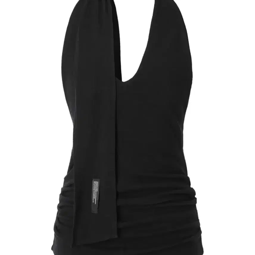 [BUNJANG] Inegi Halter Tie Bustier Top (Black) / 이네기 Halter Tie Bustier Top (black)
