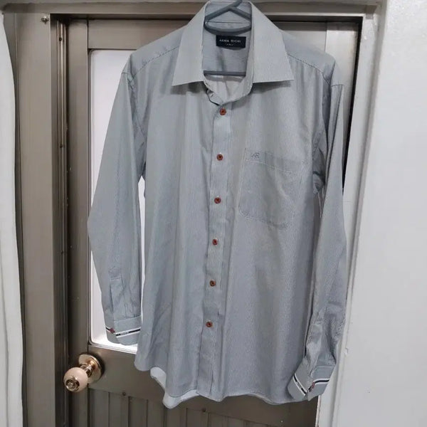 [BUNJANG] Men's Striped Long-Sleeve Shirt Size 95 / 남성 긴팔 셔츠 95