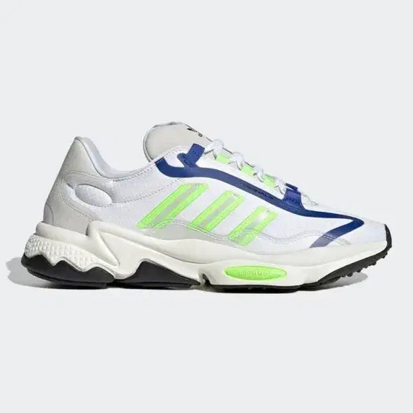[BUNJANG] Adidas Ozweego Pure Cloud White Signal Green Sneakers Running Shoes 255 / 아디다스 오즈위고 퓨어 클라우드 화이트 시그널 그린 운동화 런닝화//255