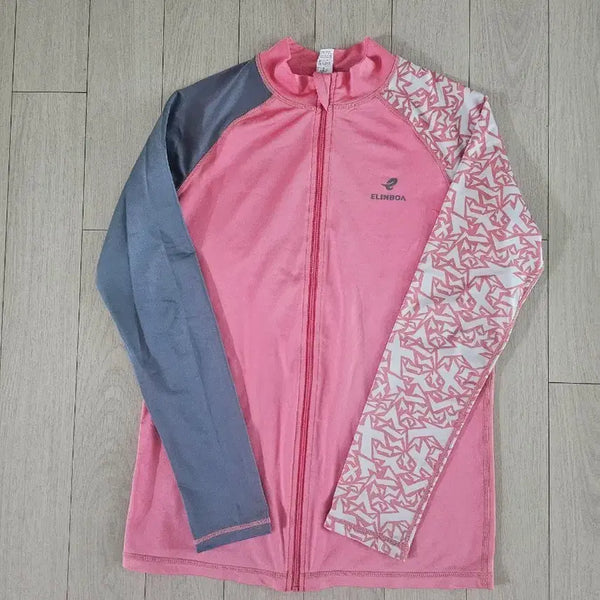 [BUNJANG] Elinboa Rash Guard Pink/Gray Size 165 / 엘린보아 래쉬가드 핑크/그레이165