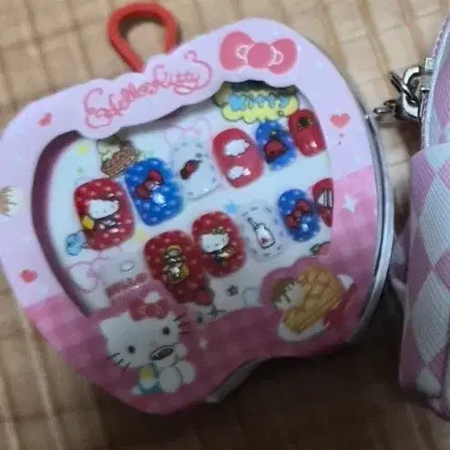[BUNJANG] Hello Kitty Kuromi Nail Tip Hairpin Brush Bundle Set / 헬로키티.쿠로미.네일팁.헤어핀.브러쉬 5개일괄