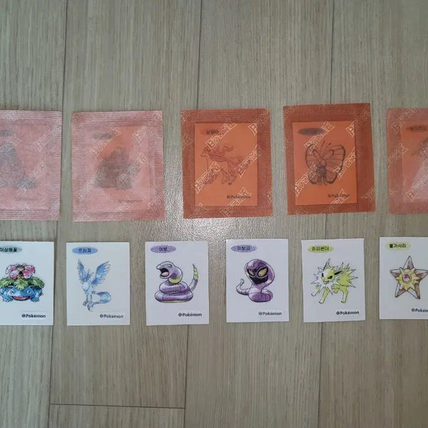 [BUNJANG] 30th Anniversary Pokemon Stickers 11 Types Bundle Set / 30주년 포켓몬 띠부씰 11종