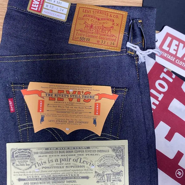 [BUNJANG] Levi's LVC 47501 Rigid Denim Jeans / 리바이스 LVC 47501 rigid 33x34 새상품 판매합니다