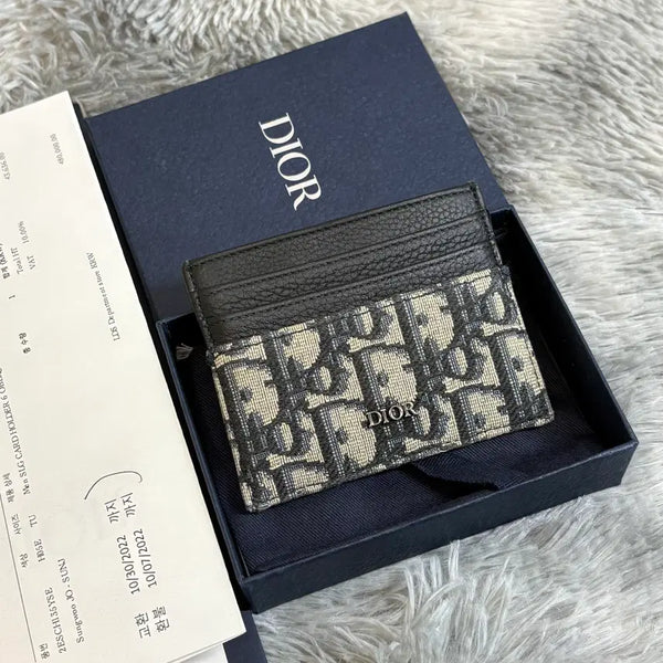 [BUNJANG] Dior Dior Oblique Card Holder Beige / [정품,풀구성] 디올 오블리크 카드지갑 베이지