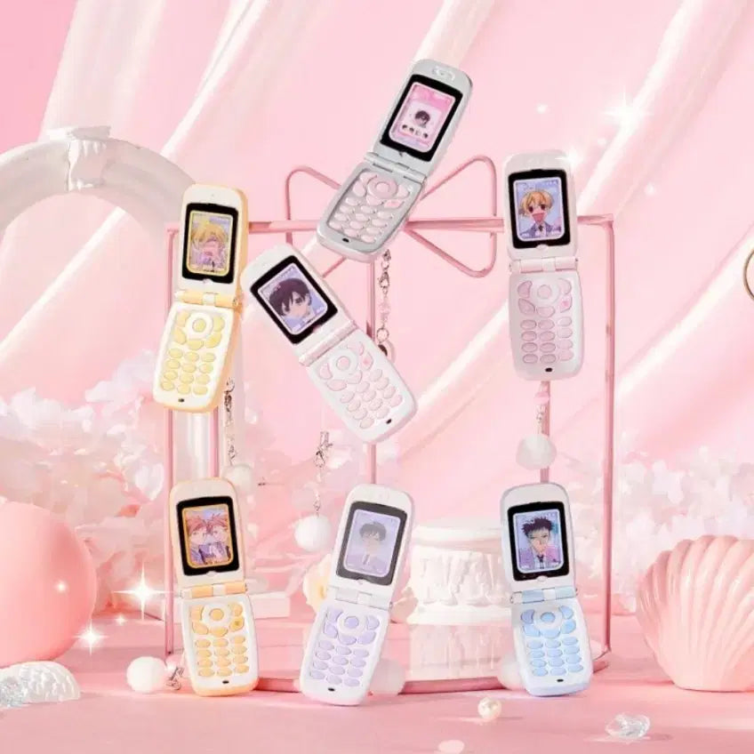 [BUNJANG] Ouran High School Host Club Phone Charm Gacha / (국내배송) 오란고교호스트부 휴대폰 핸드폰 녹음 폴더폰 키링 가챠 캐릭캐릭체인지