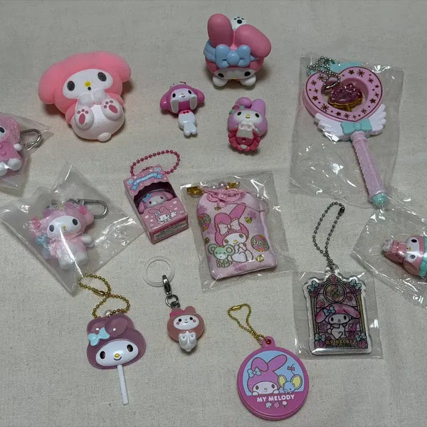 [BUNJANG] My Melody Gacha, Chibitomo, Keyring Bundle Set / 마이멜로디 가챠, 치비토모, 키링 일괄