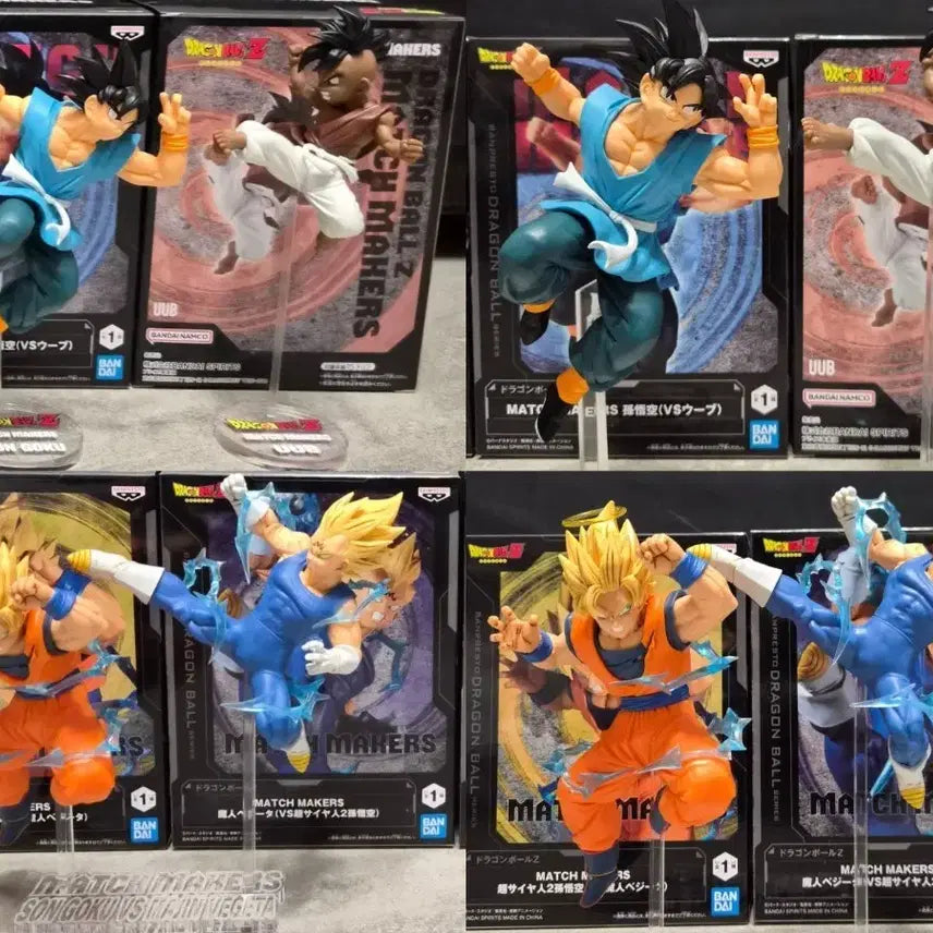 [BUNJANG] Matchmaker Dragon Ball 4-Figure Set with Acrylic Base (Japan Domestic) / 매치메이커 드래곤볼 4개세트 (일본내수용-아크릴베이스포함)