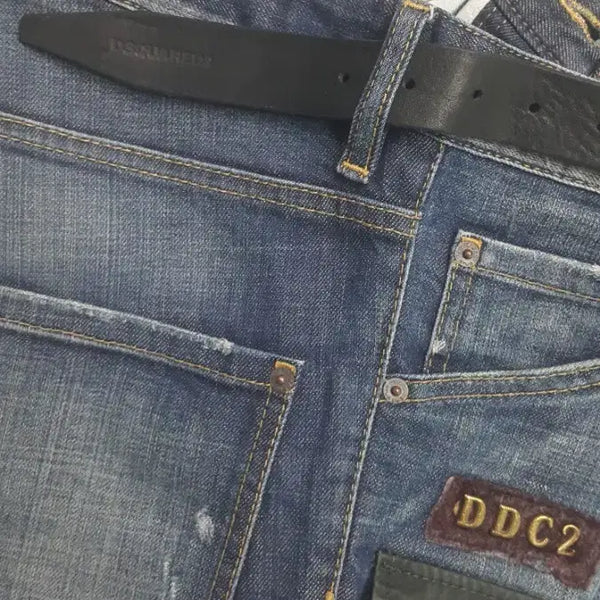 [BUNJANG] Dsquared2 Rookie Jean 6 Italy Made Stretch Denim Pants Size 34 / [정품] 디스퀘어드2(사방스판) 루키진6 이태리진 34"(No.466)드라이완료!