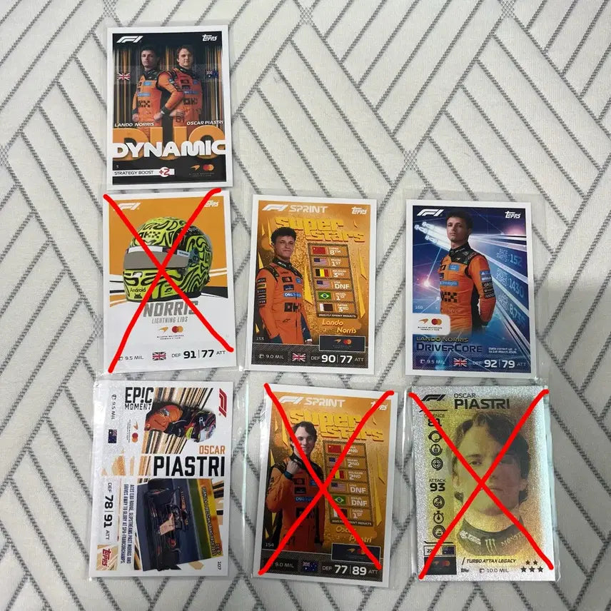 [BUNJANG] Topps Turbo Attax 2026 F1 Sports Cards - Lando Norris, Oscar Piastri / (가격 인하) 맥라렌 랜도 노리스 오스카 피아스트리 26 F1 탑스 터보 어택스 스포츠 카드 Topps turbo attax Sports cards