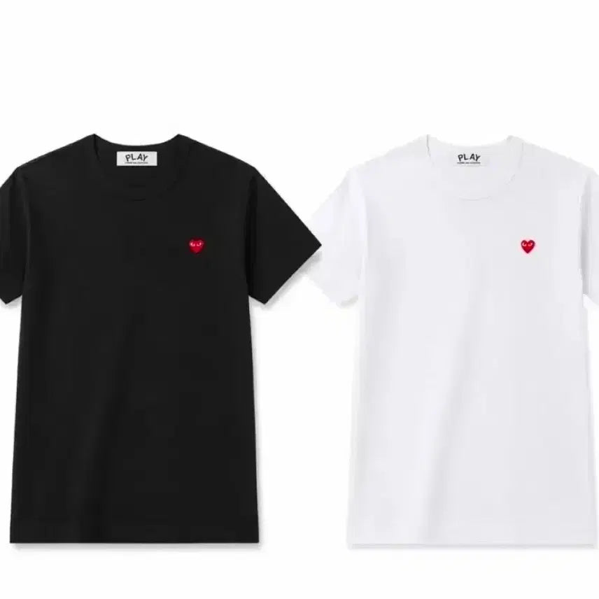 [BUNJANG] Comme des Garçons Play Mini Heart Logo T-Shirt / 꼼데가르송 플레이 반팔티 블랙/화이트
