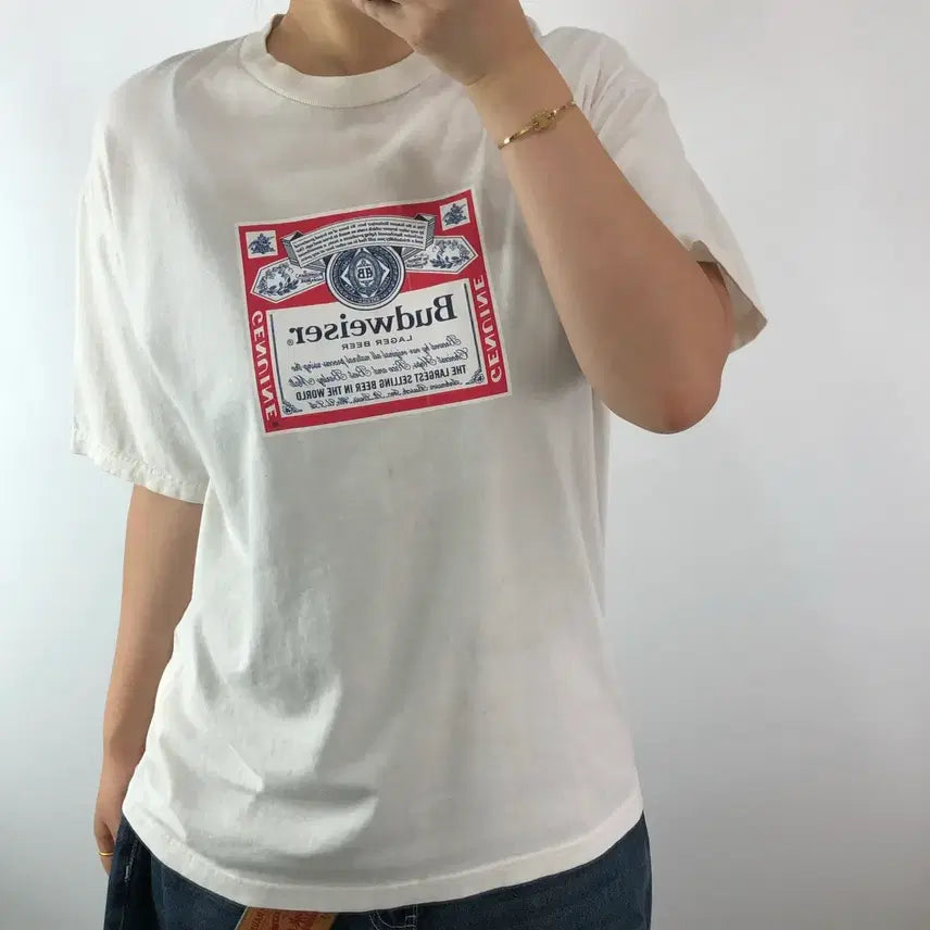[BUNJANG] Supreme x Budweiser 2009 T-Shirt / [L] 2009 슈프림 버드와이저 티셔츠