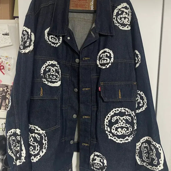 [BUNJANG] Stussy x Denim Tears Type 2 Jacket Raw XL / 스투시 x 데님 티어스 타입 2 자켓 로우 xl