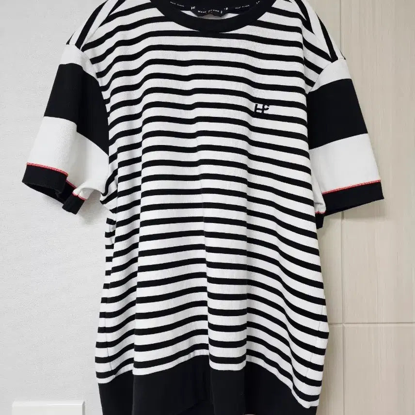 [BUNJANG] Hill Creek Men's Striped Golf T-Shirt (Size 105) / 남성 힐크릭 티 105