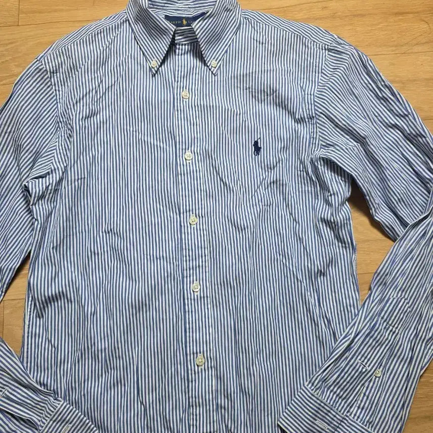 [BUNJANG] Polo Ralph Lauren Striped Shirt Men's / 90.폴로 랄프로렌 스트라이프 셔츠 남성가슴45.길이 75cm