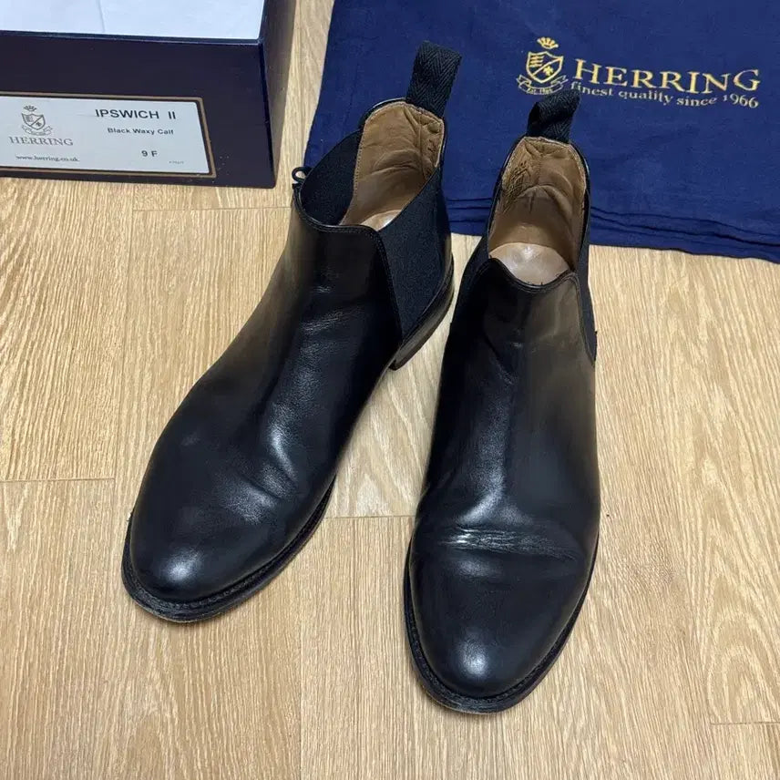 [BUNJANG] Herring Shoes Ipswich II Chelsea Boots Black / 헤링 첼시부츠 Ipswich II 블랙 UK9 280 급처