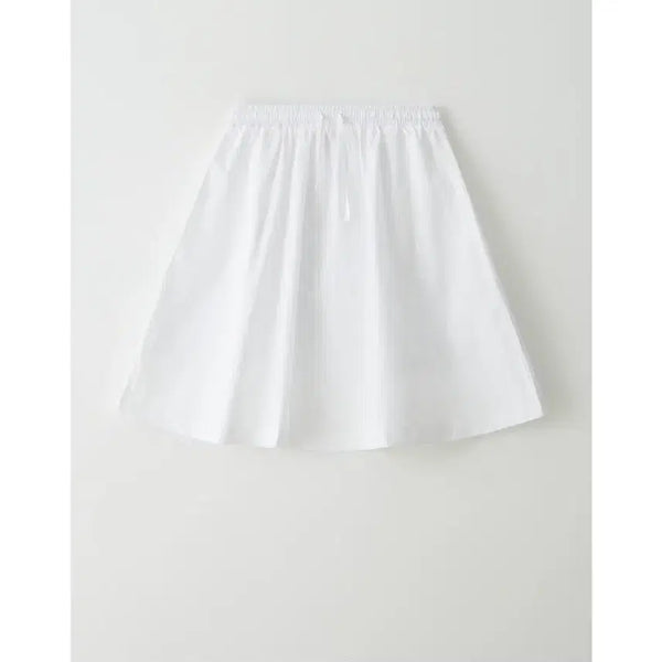 [BUNJANG] HACER Flare Banding Skirt White / HACER 플레어 밴딩 스커트 화이트 아쎄르