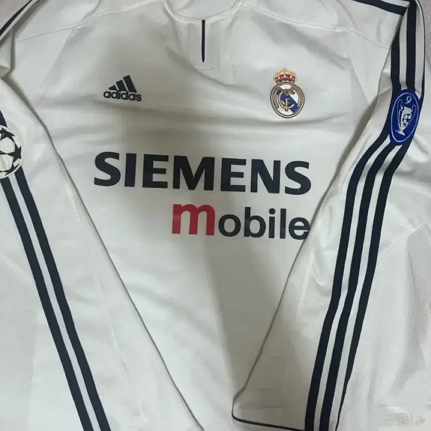 [BUNJANG] Real Madrid Champions League Long Sleeve Jersey XL Beckham / 레알 마드리드 챔스 유니폼 긴팔 XL 노마킹 베컴