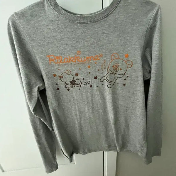 [BUNJANG] Rilakkuma Long Sleeve T-Shirt / 리락쿠마 긴팔티