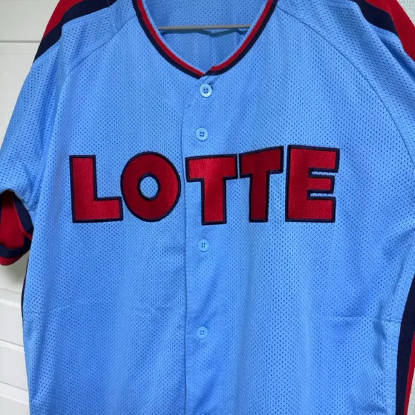 [BUNJANG] Lotte Giants Lee Dae-ho Retro Baseball Uniform (Size 110) / 롯데 자이언츠 이대호 레트로유니폼 야구 유니폼 kbo lotte