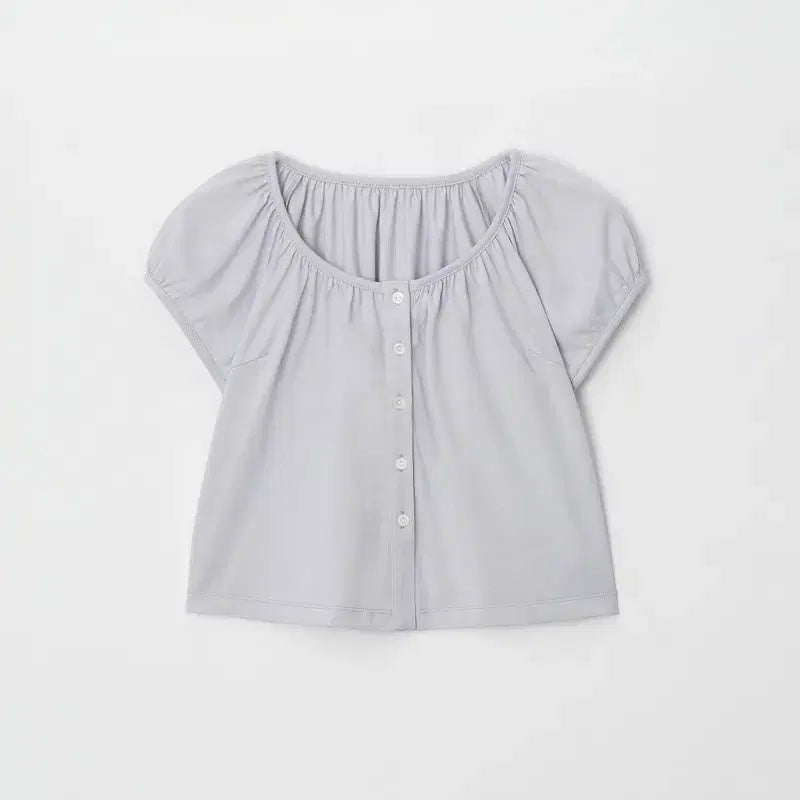 [BUNJANG] Yoonsulshop Clair Puff Blouse T-Shirt (Sky) / 윤슬샵 퍼프 블라우스 clair puff blouse t-shirt (sky)