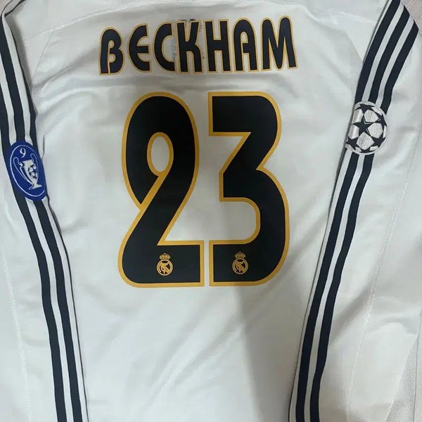 [BUNJANG] Adidas Real Madrid Beckham Long Sleeve Jersey - Large / 아디다스 레알마드리드 베컴 유니폼 라지