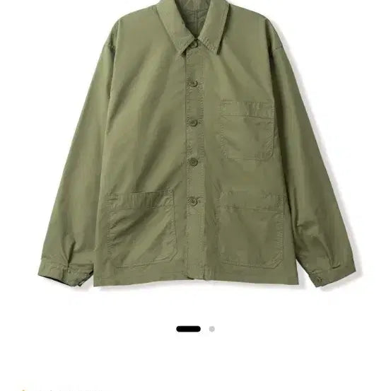 [BUNJANG] Steadybysteddy Light Work Shirt Jacket Olive / 스테디에브리웨어 라이트 워크 셔츠 자켓 올리브