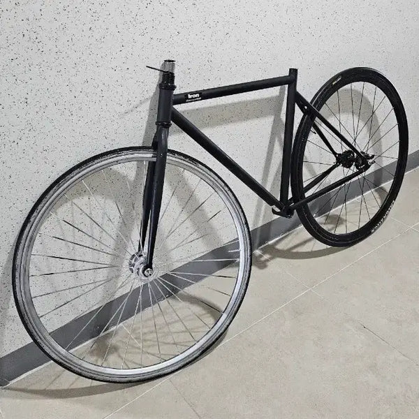 [BUNJANG] Bikoon Iron Pixie Frame Set with Silver Front Wheel and Black Rear Wheel / 바이큰 아이언 픽시 반차