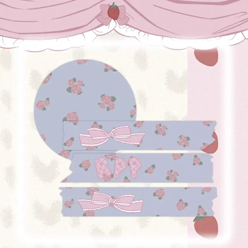 [BUNJANG] PumPum Vintage Rose Washi Tape / 펌펌 빈티지로즈 마테