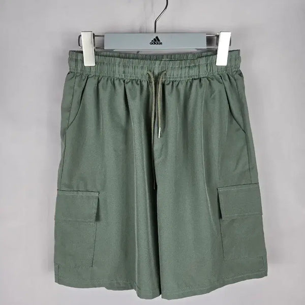[BUNJANG] Women's Banding Cargo Shorts Khaki / [무료배송]여성 F 밴딩 얇은 바스락 카고 반바지 쇼츠 카키