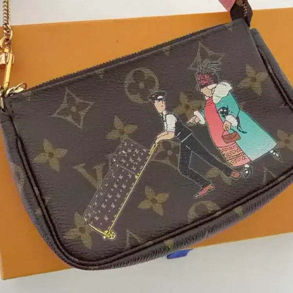 [BUNJANG] Louis Vuitton Mini Pochette Accessoires Limited Edition Monogram Canvas Bag / 루이비통 미니 포쉐트 악세수아 한정판 정품