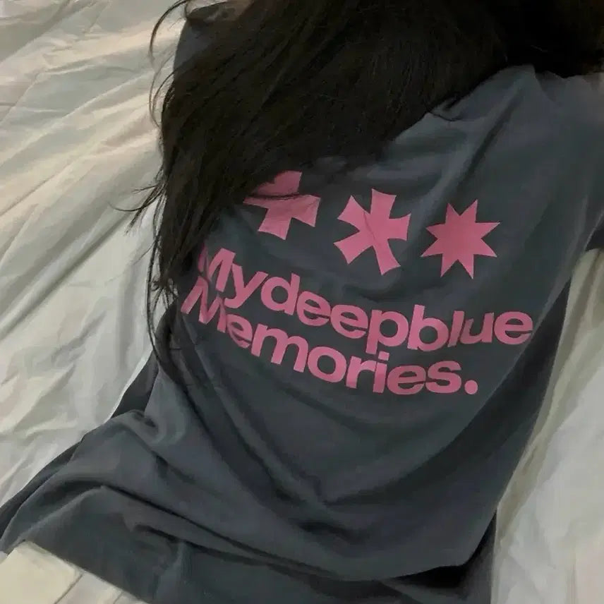 [BUNJANG] My Deep Blue Memories T-Shirt (New) / 마이딥블루메모리즈 반팔 (새상품)