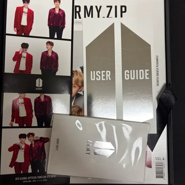 [BUNJANG] BTS ARMY 4th Term Kit Unit Photocard & ARMY Note / 아미 4기 키트 bts