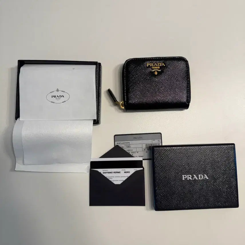 [BUNJANG] Prada Saffiano Card Holder Black / 프라다 사피아노 카드지갑 ( 정품 S+ 새 상품)