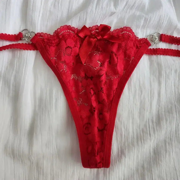[BUNJANG] Red Ribbon Women's Thong (Used) / 레드 리본 여성 티팬티(중고)