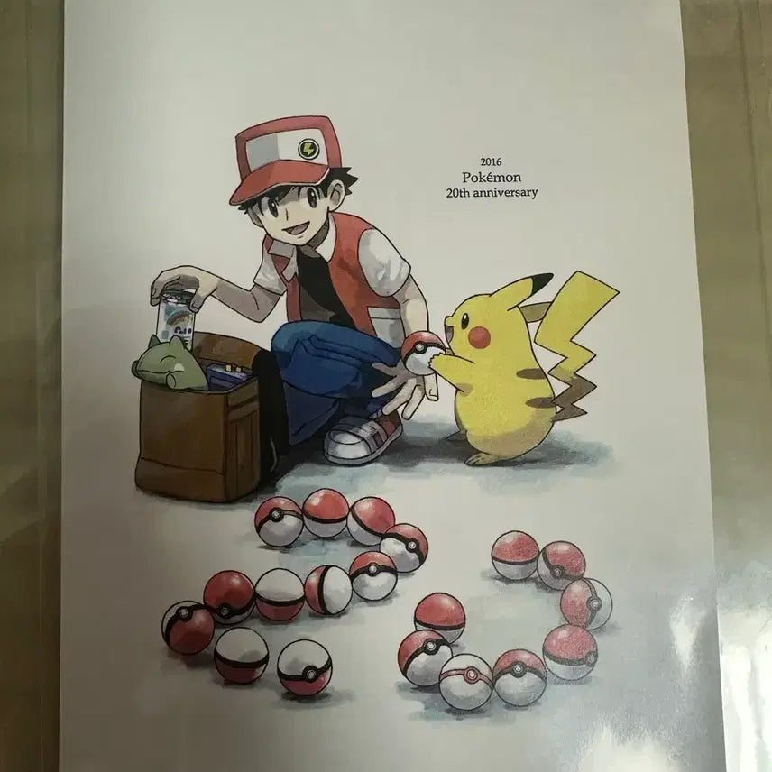 [BUNJANG] Pokemon 20th Anniversary Illustration Postcard Set / 포켓몬 20주년 기념 일러스트 엽서