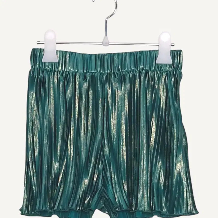 [BUNJANG] SINCETHEN Green Glitter Shorts / [가격인하]  신스덴 SINCETHEN 초록 글리터 반바지 M_A650