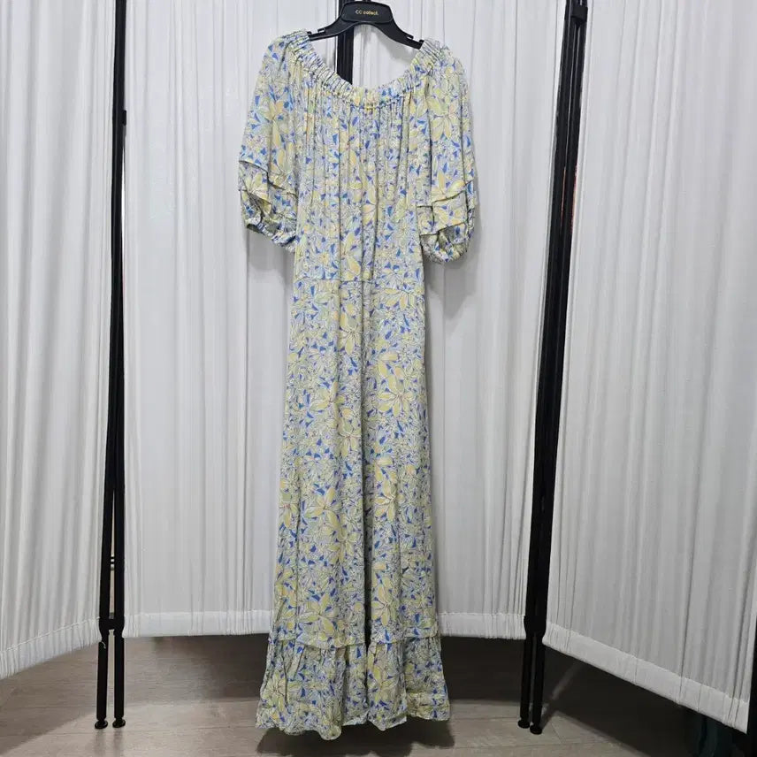 [BUNJANG] CC Collect Puff Sleeve Long Dress / 씨씨콜렉트 퍼프소매 롱 원피스 66