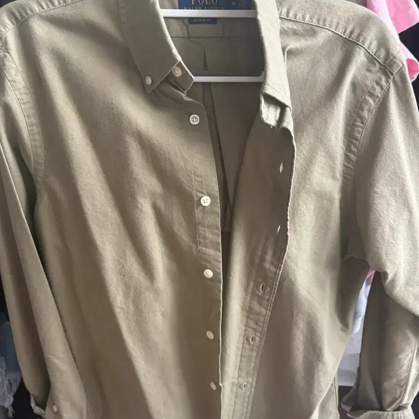 [BUNJANG] Polo Ralph Lauren Khaki Shirt M New / 폴로 셔츠 카키 m 새상품(큐알인증)