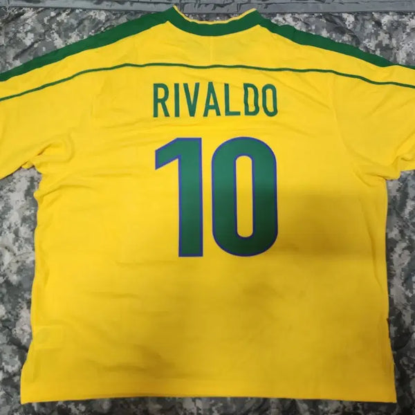 [BUNJANG] Nike Brazil 1998 Reissue Rivaldo Marked Jersey XXL / 나이키 브라질 1998 리이슈 히바우두 마킹