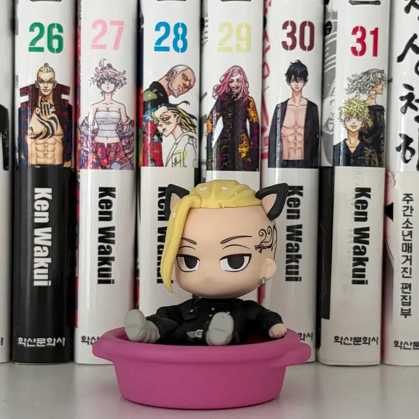 [BUNJANG] Tokyo Revengers Draken Ryuguji Ken Nabe Figure Gacha / 도쿄리벤저스 도리벤 드라켄 류구지 켄 네코 나베 피규어 가챠