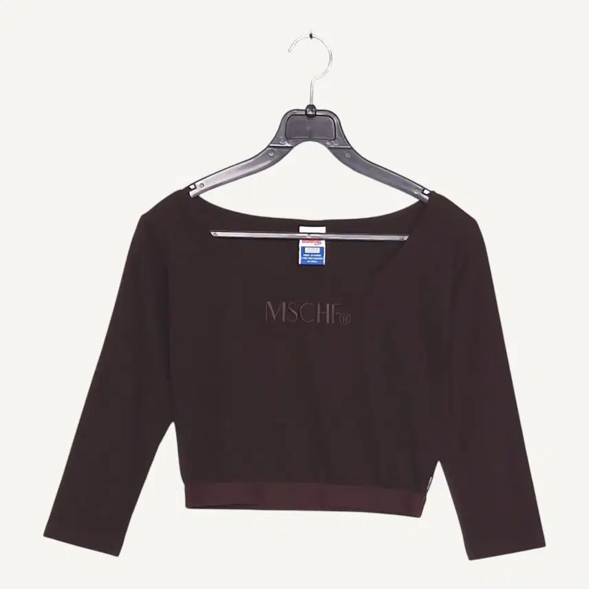 [BUNJANG] MSCHF Brown Cropped T-Shirt (Size M) / [가격인하]  미스치프 MSCHF 갈색 크롭 티셔츠 M_A659