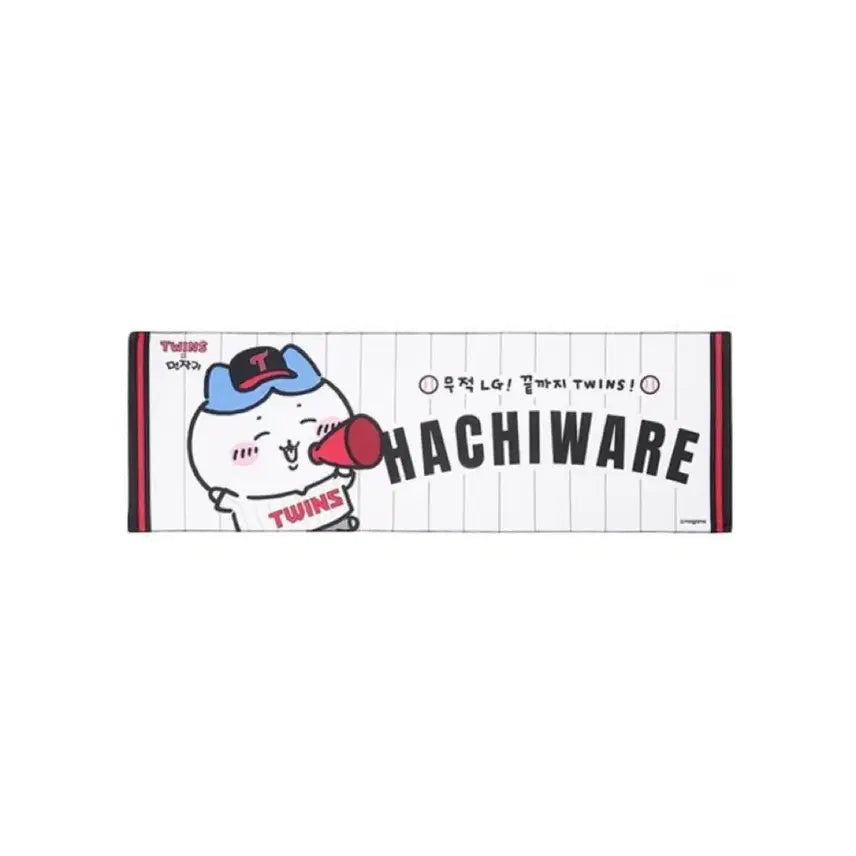 [BUNJANG] LG Twins x Munjakwi Collaboration Hachiware Cooling Towel / 엘지 트윈스 lg 먼작귀 콜라보 캐릭터 쿨타올 하치와레