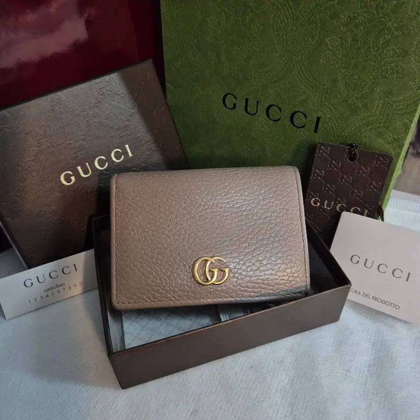 [BUNJANG] Gucci GG Marmont Bi-fold Wallet Full Set / [구찌] GG 마몽 반지갑(풀구성)