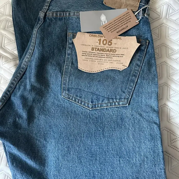 [BUNJANG] OrSlow 105 2 Years Washed Denim Jeans 4 (34) / 오어슬로우 105 2years 4size(34)